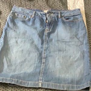 Jean skirt LL bean